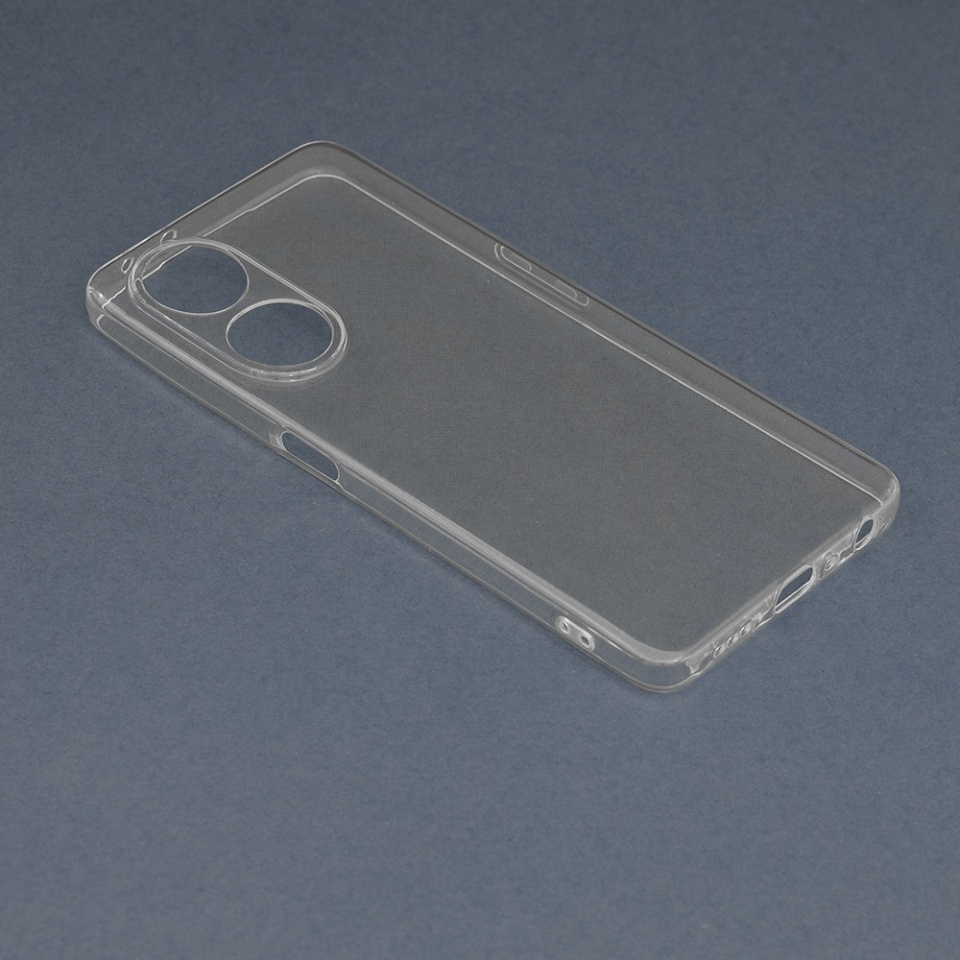 Husa pentru Oppo A98 5G, SKYDDAR INNOVATION, ClearGuard, din silicon transparent, set cu sticker, Transparenta - 1 | YEO