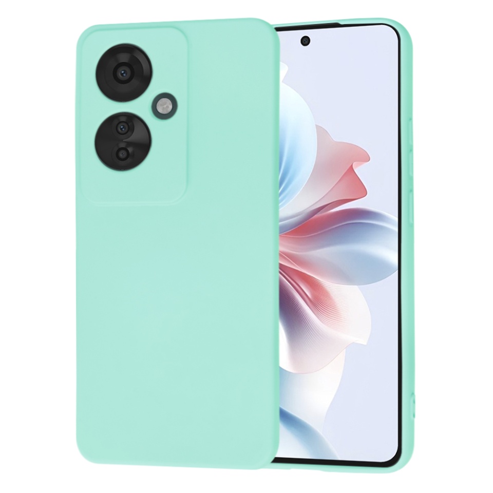 Husa pentru Oppo Reno11 F din Silicon Catifelat, Protectie Premium, Skyddar SoftElegance - Turcoaz