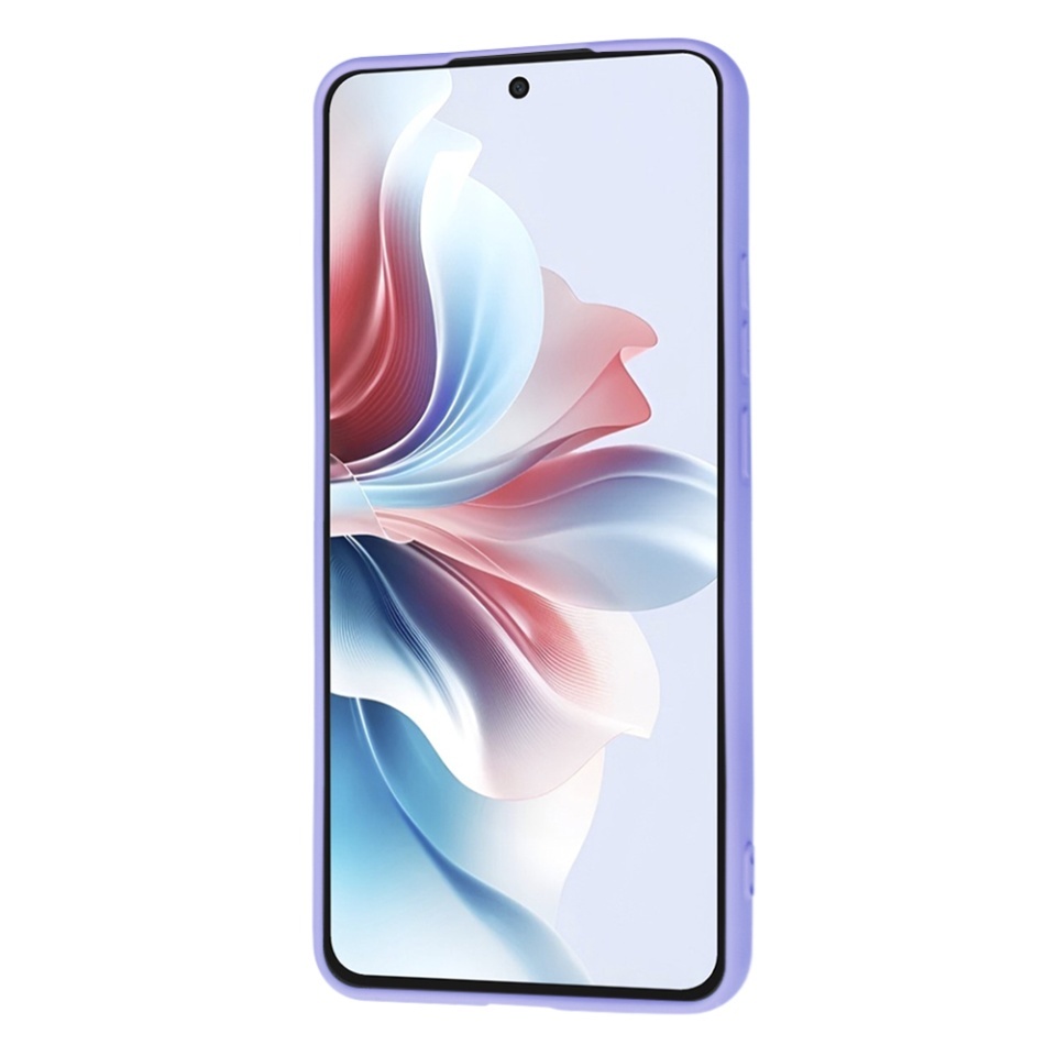 Husa pentru Oppo Reno11 F, SKYDDAR INNOVATION, din Silicon Catifelat, SoftElegance, set cu sticker, Violet - 1 | YEO