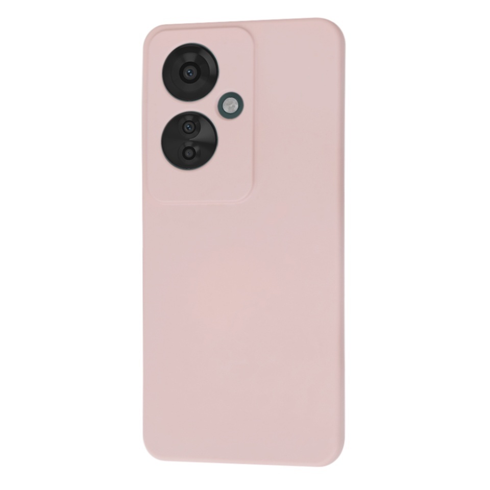 Husa pentru Oppo Reno11 F, SKYDDAR INNOVATION, din Silicon Catifelat, SoftElegance, set cu sticker, Roz pudra - 2 | YEO