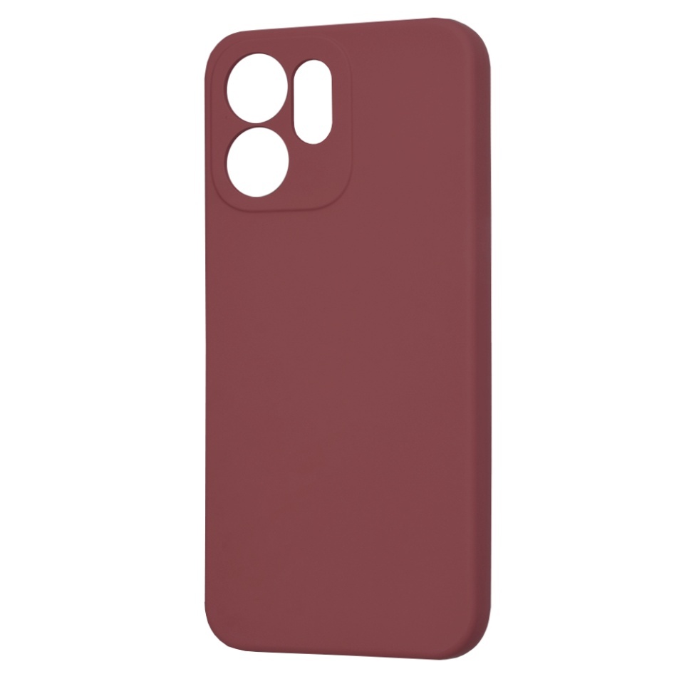 Husa pentru Oppo Reno14 F, SKYDDAR INNOVATION, din Silicon Catifelat, SoftElegance, set cu sticker, Bordo - 3 | YEO