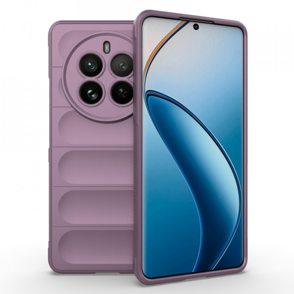 Husa pentru Realme 12 Pro / 12 Pro+ eleganta, din silicon mat, SKDR Vogue - Mov