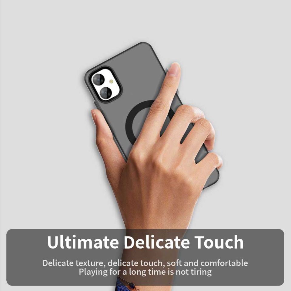 Husa pentru Samsung Galaxy A05, SKYDDAR INOVATION, CandyCase, Magsafe, set cu sticker, Negru - 2 | YEO