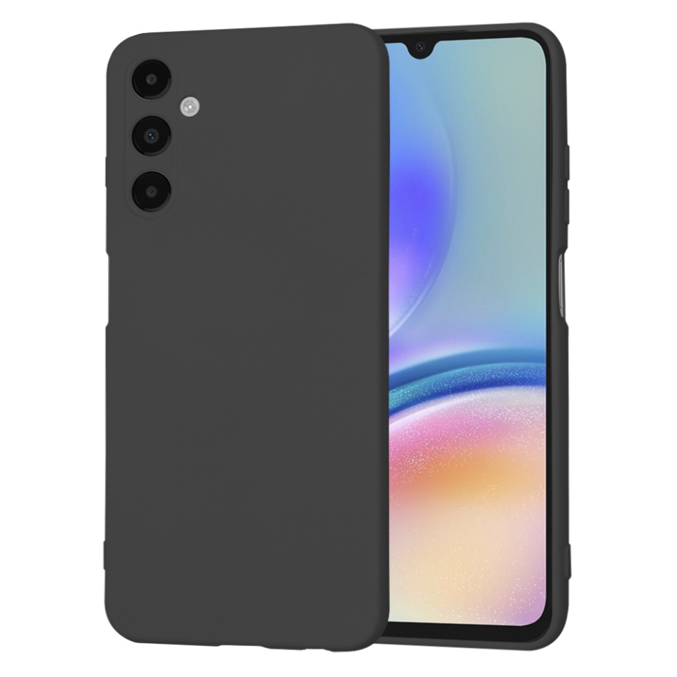 Husa pentru Samsung Galaxy A05s din Silicon Catifelat, Protectie Premium, Skyddar SoftElegance - Negru