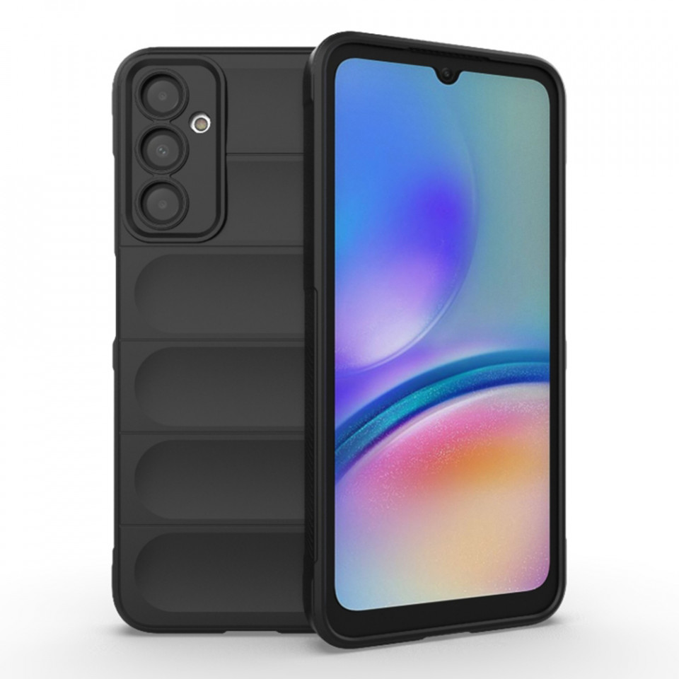 Husa pentru Samsung Galaxy A05s eleganta, din silicon mat, SKDR Vogue - Negru