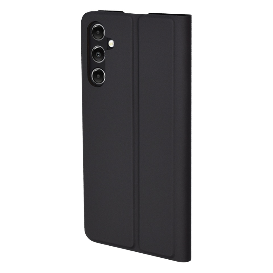 Husa pentru Samsung Galaxy A05s, SKYDDAR INNOVATION, Magskin Book, tip Carte cu Portofel Interior, set cu sticker, Negru - 2 | YEO