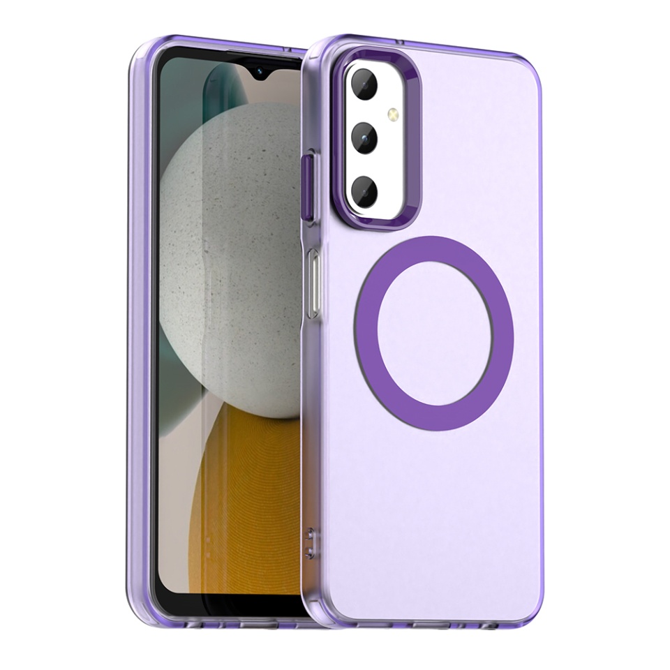 Husa pentru Samsung Galaxy A05s, SKYDDAR INOVATION, CandyCase, Magsafe, set cu sticker, Mov
