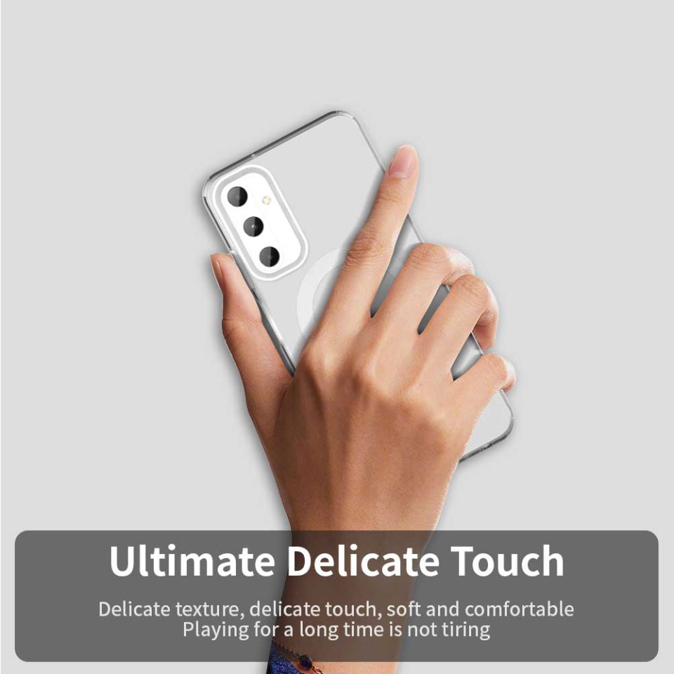 Husa pentru Samsung Galaxy A05s, SKYDDAR INOVATION, CandyCase, Magsafe, set cu sticker, Alb - 2 | YEO