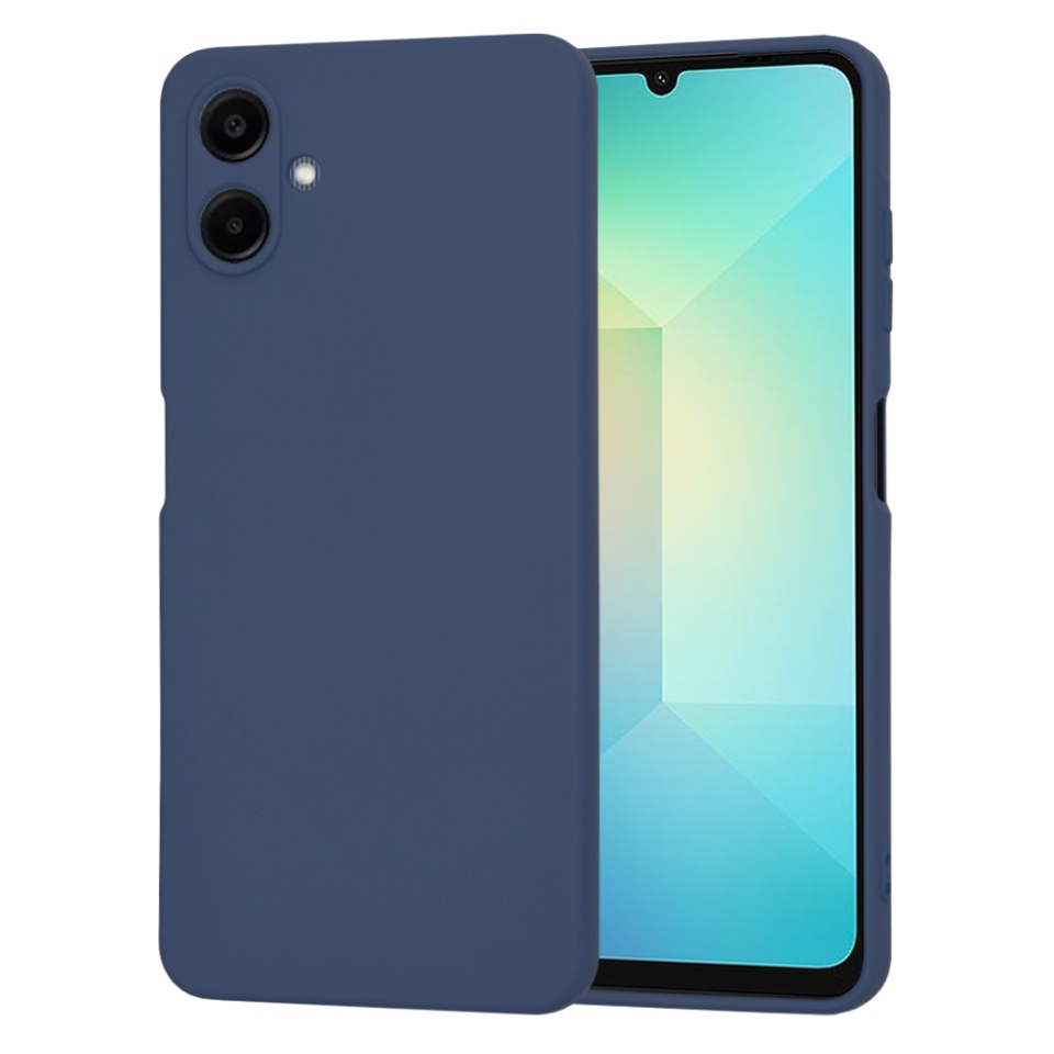 Husa pentru Samsung Galaxy A06 din Silicon Catifelat, Protectie Premium, Skyddar SoftElegance - Bleumarin