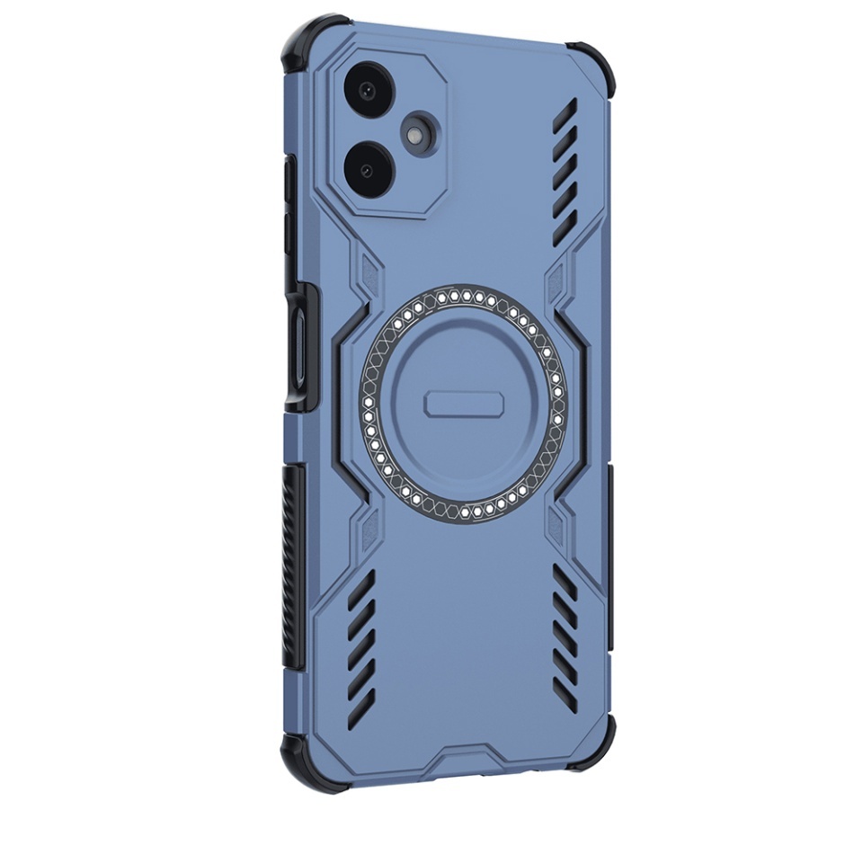 Husa pentru Samsung Galaxy A06, SKYDDAR INOVATION, ArmorMag, Magsafe, set cu sticker, Albastru - 2 | YEO