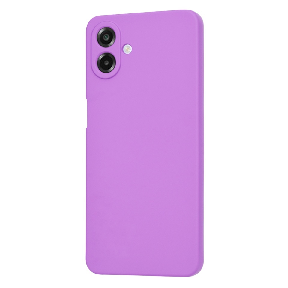 Husa pentru Samsung Galaxy A07 4G, SKYDDAR INNOVATION, din Silicon Catifelat, SoftElegance, set cu sticker, Mov - 2 | YEO