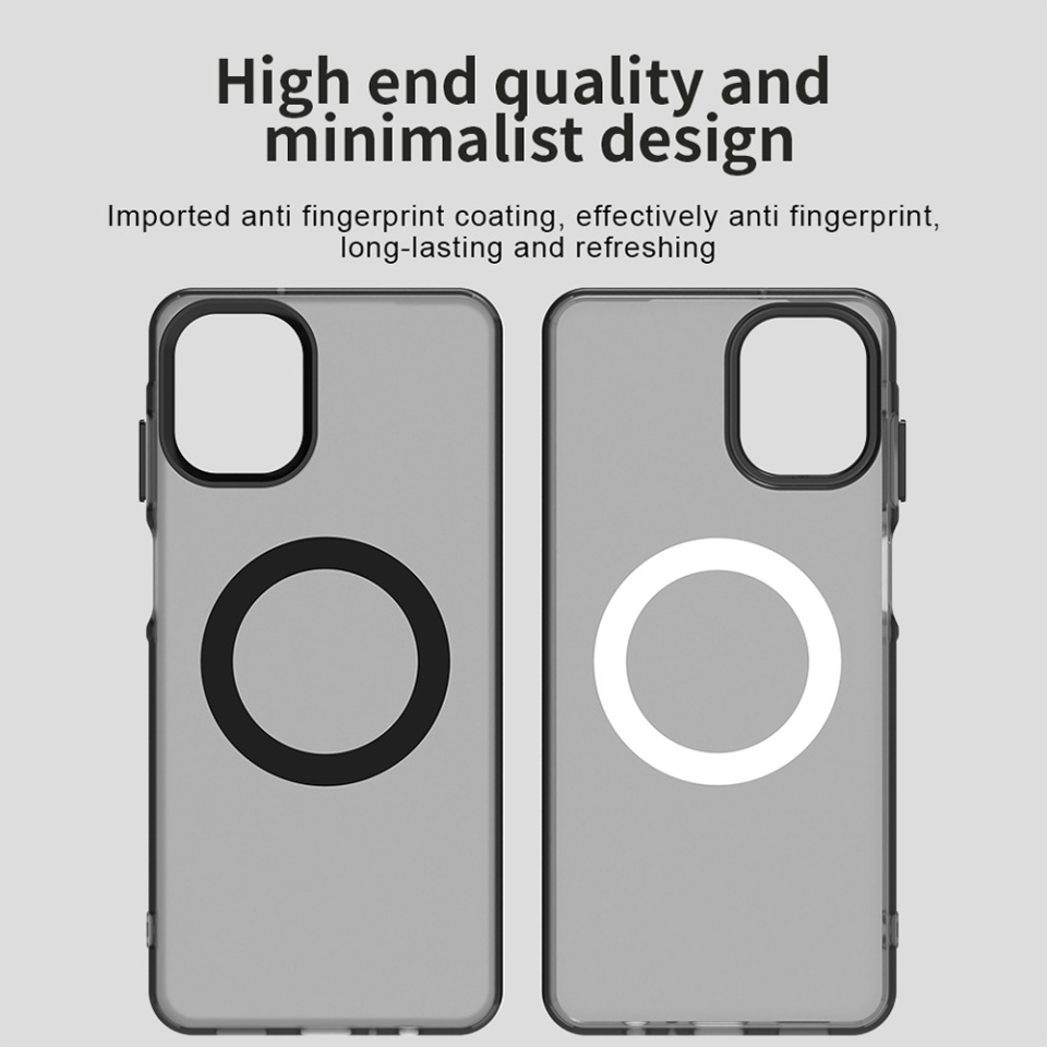 Husa pentru Samsung Galaxy A07 4G, SKYDDAR INOVATION, CandyCase, Magsafe, set cu sticker, Negru - 3 | YEO