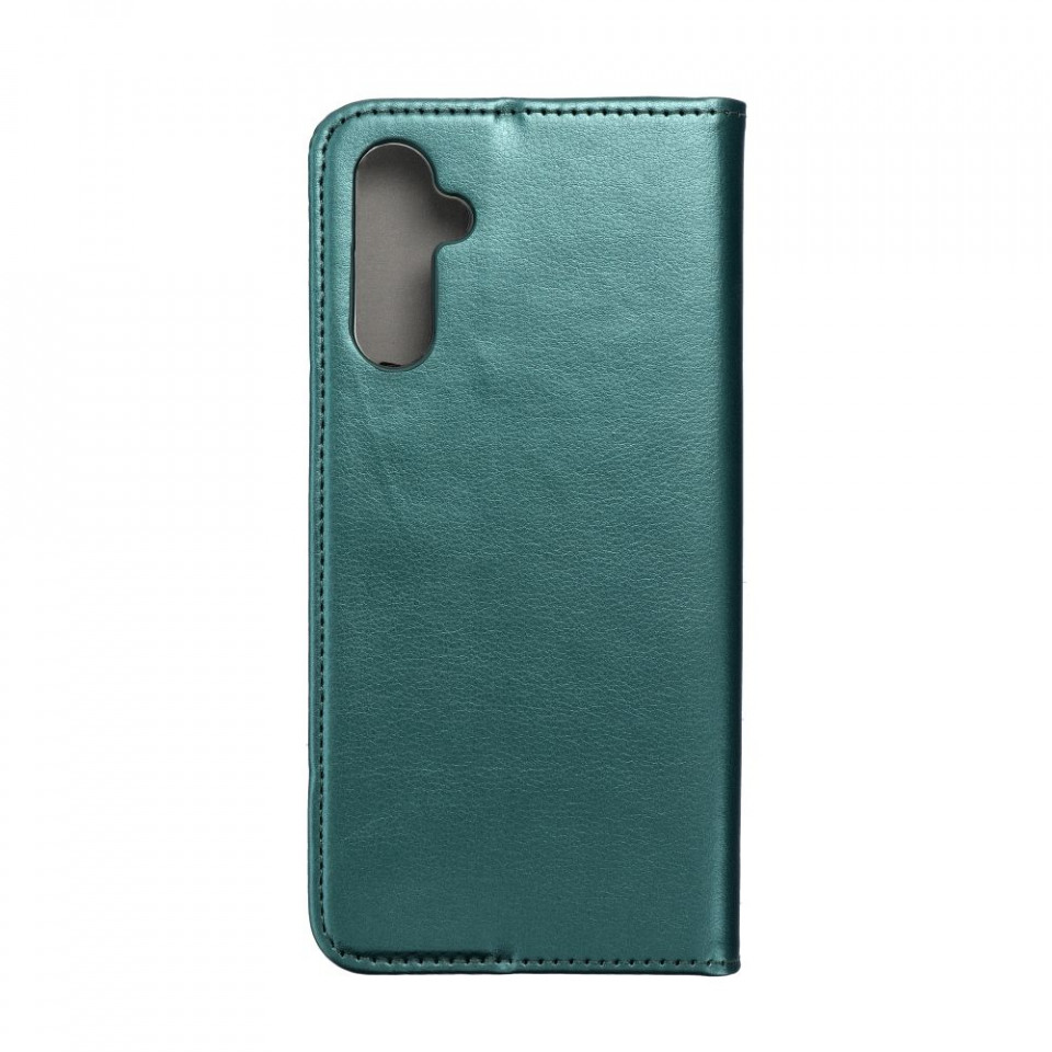 Husa pentru Samsung Galaxy A14 5G tip carte, Skyddar Smart Magnet - Verde inchis - 1 | YEO