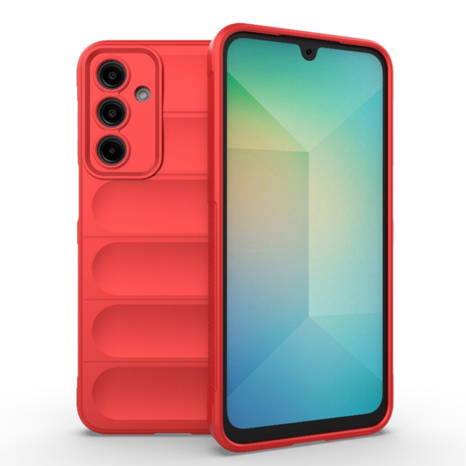 Husa pentru Samsung Galaxy A16 4G / Galaxy A16 5G eleganta, din silicon mat, SKDR Vogue - Rosu
