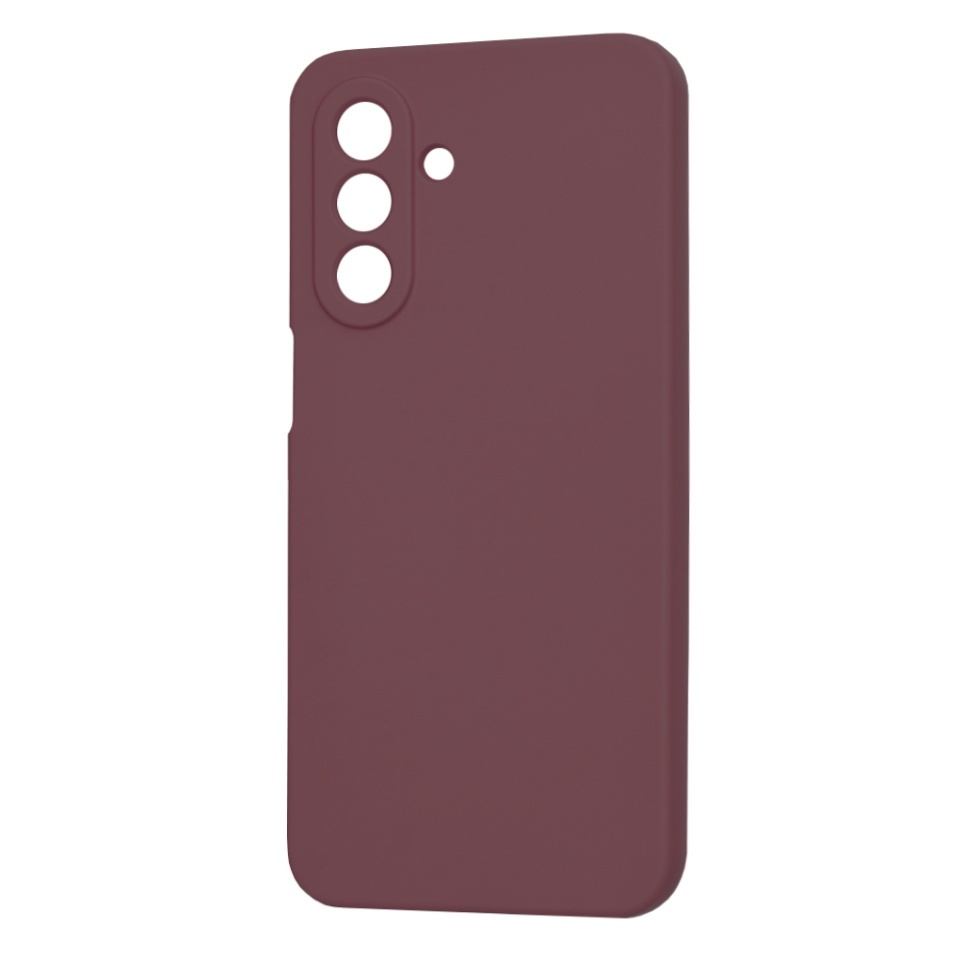 Husa pentru Samsung Galaxy A17 5G, SKYDDAR INNOVATION, din Silicon Catifelat, SoftElegance, set cu sticker, Bordo - 3 | YEO