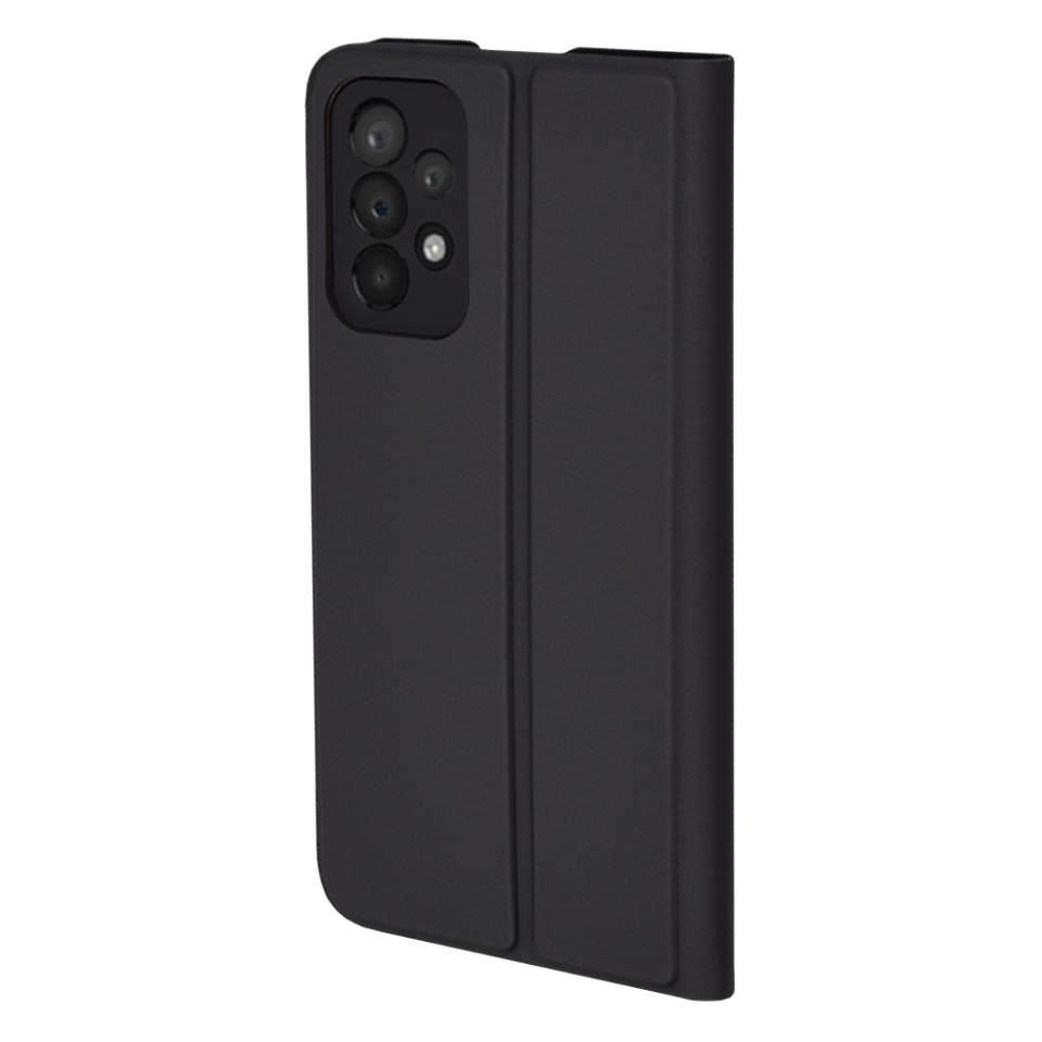 Husa pentru Samsung Galaxy A23 / Galaxy A23 5G, SKYDDAR INNOVATION, Magskin Book, tip Carte cu Portofel Interior, set cu sticker, Negru - 2 | YEO