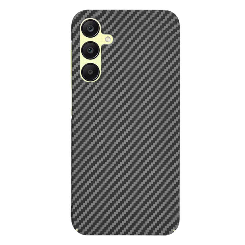 Husa pentru Samsung Galaxy A25 5G, SKYDDAR INNOVATION, Carbonite FiberShell, Negru, set cu sticker - 3 | YEO