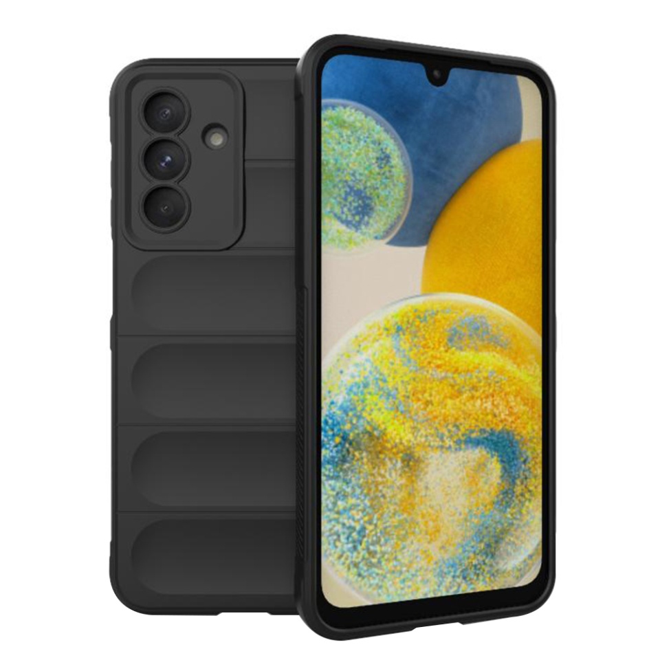 Husa pentru Samsung Galaxy A26 5G eleganta, din silicon mat, Vogue - Negru