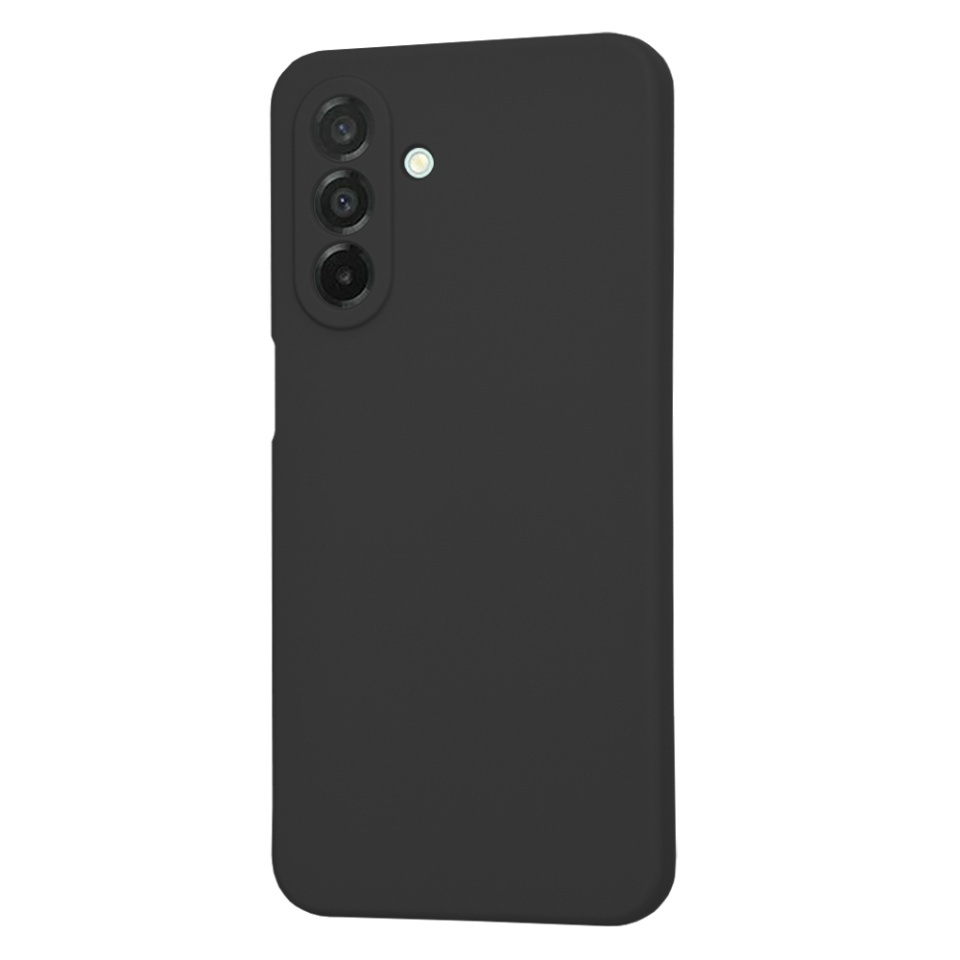 Husa pentru Samsung Galaxy A26 5G, SKYDDAR INNOVATION, din Silicon Catifelat, SoftElegance, set cu sticker, Negru - 2 | YEO