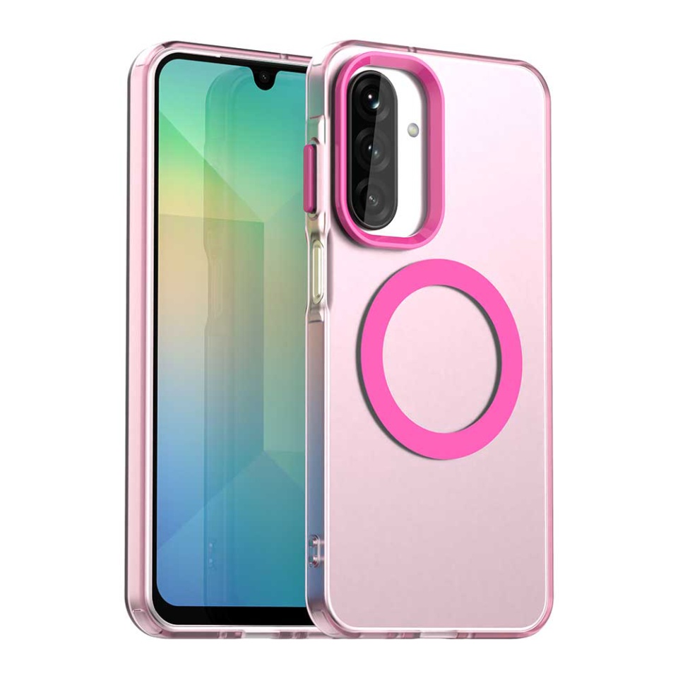 Husa pentru Samsung Galaxy A26 5G, SKYDDAR INOVATION, CandyCase, Magsafe, set cu sticker, Roz