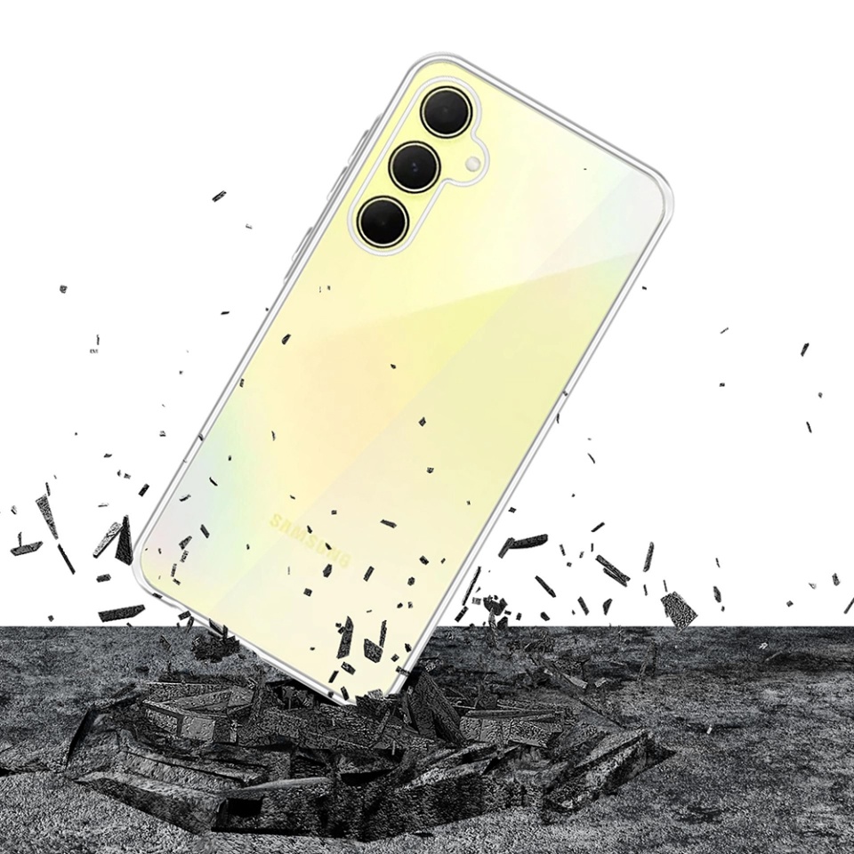 Husa pentru Samsung Galaxy A35 5G, din silicon, 3mk Clear Case, Transparent - 1 | YEO