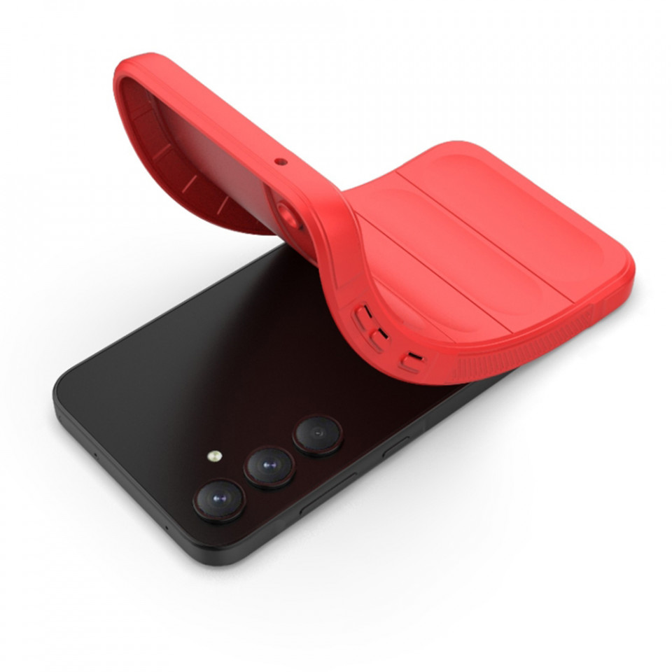 Husa pentru Samsung Galaxy A54 eleganta, din silicon mat, SKDR Vogue - Negru - 2 | YEO