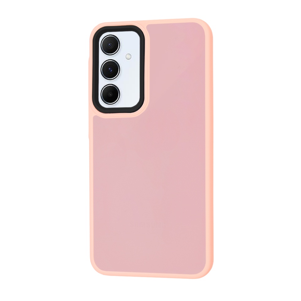 Husa pentru Samsung Galaxy A55 5G, ce Absoarbe Cele mai Aspre Socuri, Skyddar Frosted - Roz - 1 | YEO