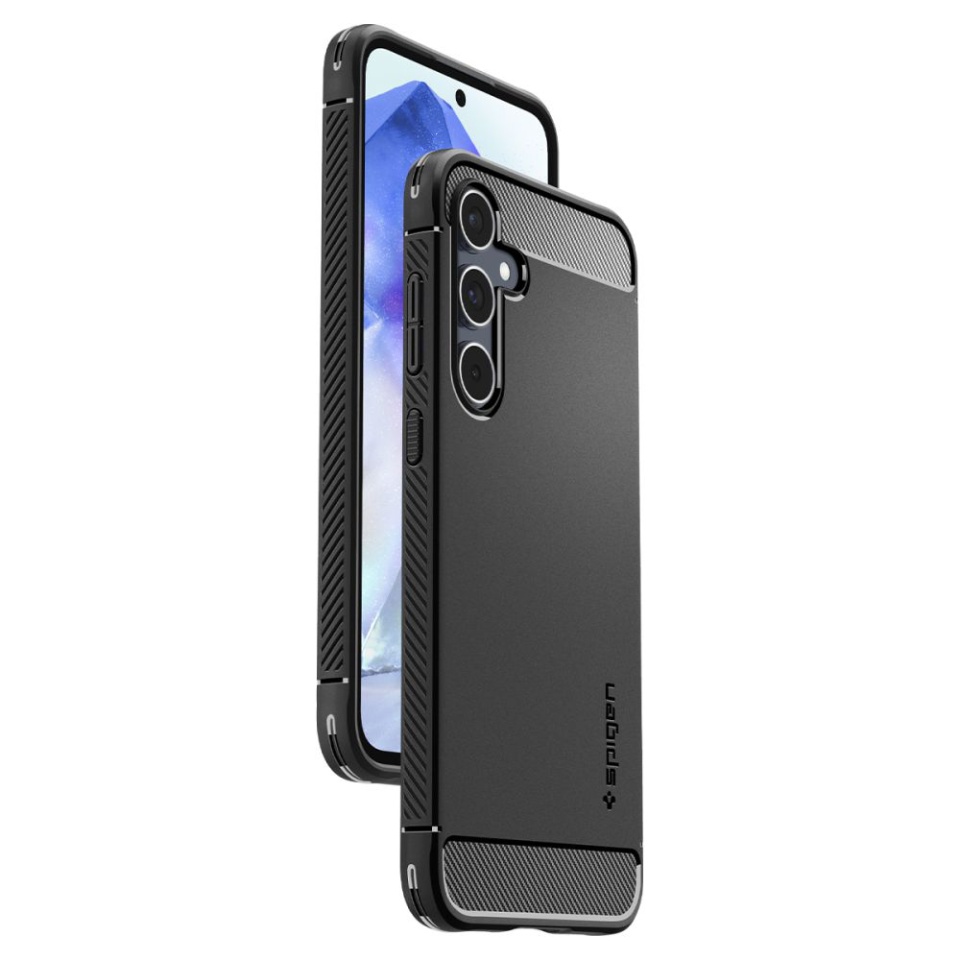 Husa pentru Samsung Galaxy A55 5G, Spigen Rugged Armor - Negru - 1 | YEO