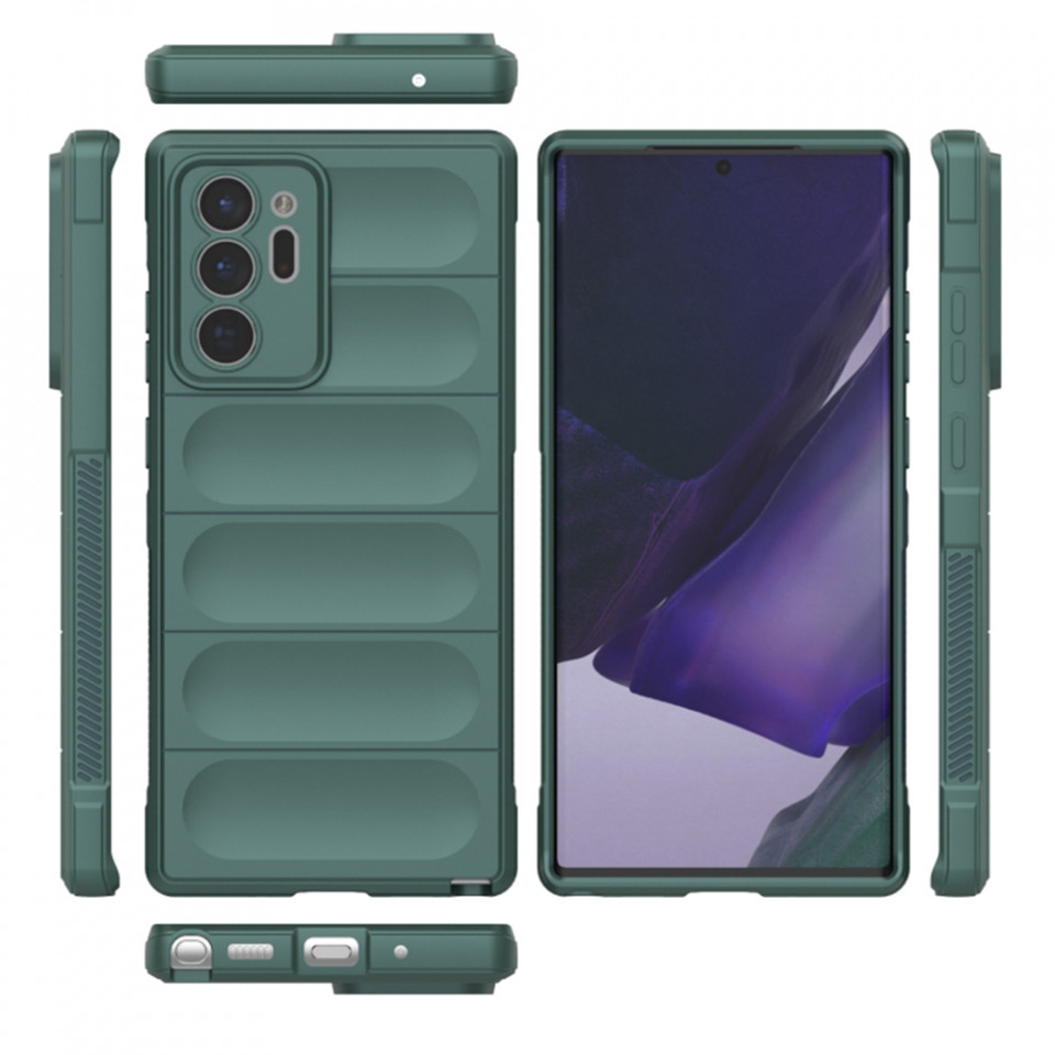 Husa pentru Samsung Galaxy Note 20 Ultra 5G / Galaxy Note 20 Ultra eleganta, din silicon mat, SKDR Vogue - Negru - 1 | YEO