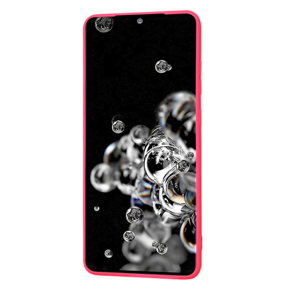 Husa pentru Samsung Galaxy S20 Ultra 5G / Galaxy S20 Ultra din Silicon Catifelat, Protectie Premium, Skyddar SoftElegance - Fucsia - 2 | YEO