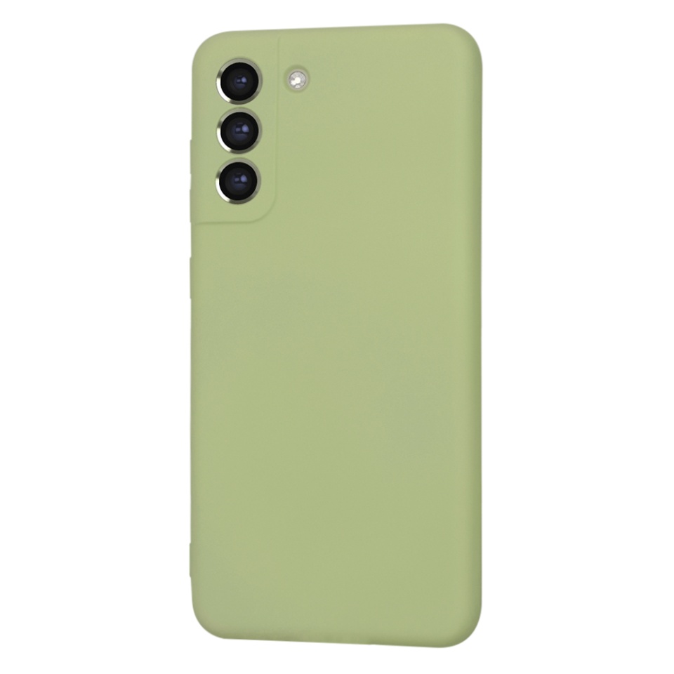 Husa pentru Samsung Galaxy S21 FE 5G din Silicon Catifelat, Protectie Premium, Skyddar SoftElegance MagSafe - Verde - 2 | YEO