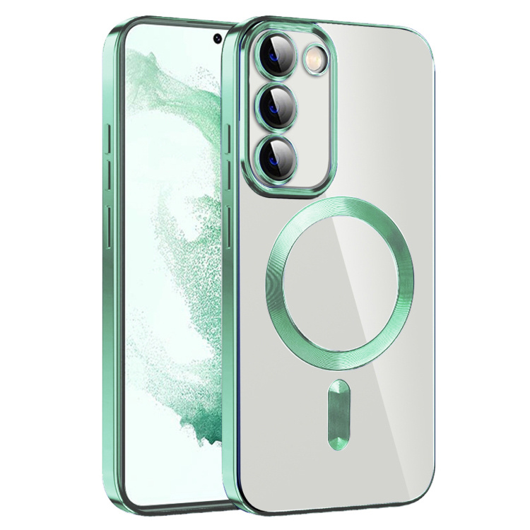 Husa pentru Samsung Galaxy S22 Plus 5G cu Magsafe integrat, SKYDDAR Luxury Shield - Verde deschis