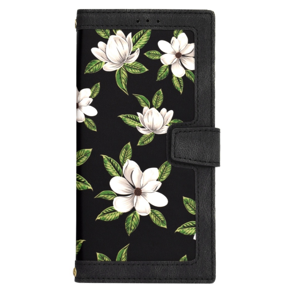 Husa pentru Samsung Galaxy S22 Ultra 5G, SKYDDAR INNOVATION, Flipcraft din Piele Ecologică, Stand Integrat, Buzunare pentru Carduri, set cu sticker, Negru - 1 | YEO