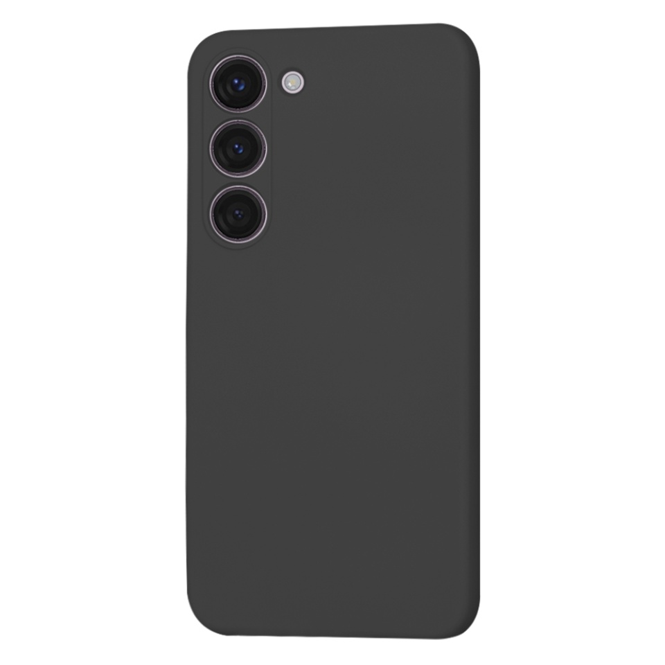 Husa pentru Samsung Galaxy S23 din Silicon Catifelat, Protectie Premium, Skyddar SoftElegance MagSafe - Negru - 2 | YEO