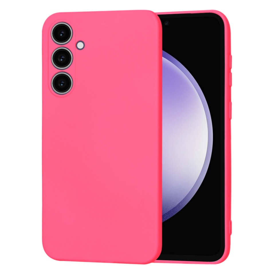 Husa pentru Samsung Galaxy S23 FE din Silicon Catifelat, Protectie Premium, Skyddar SoftElegance MagSafe - Fucsia