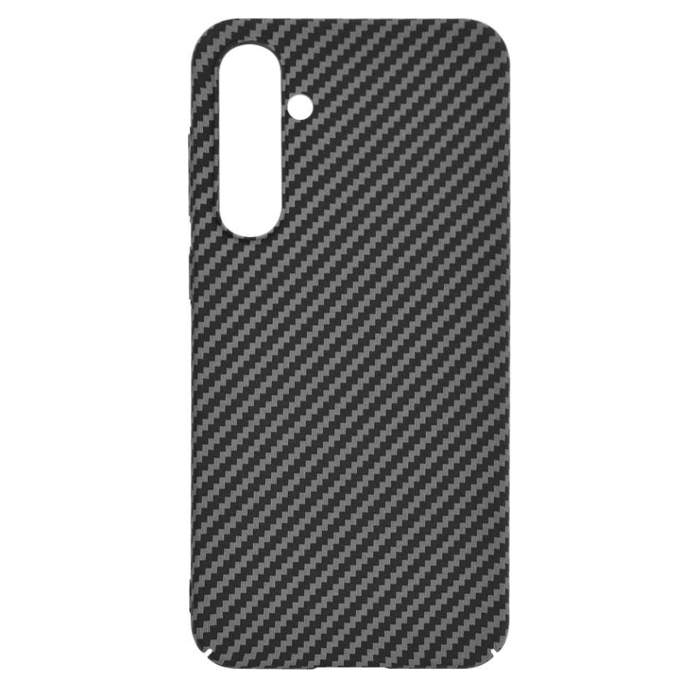 Husa pentru Samsung Galaxy S23 FE, Finisaj Premium cu Textura de Carbon, Design Elegant, SKDR CarbonFlex - Negru - 2 | YEO