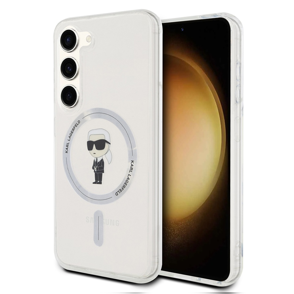 Husa pentru Samsung Galaxy S23, Karl Lagerfeld, IML MagSafe, Transparenta
