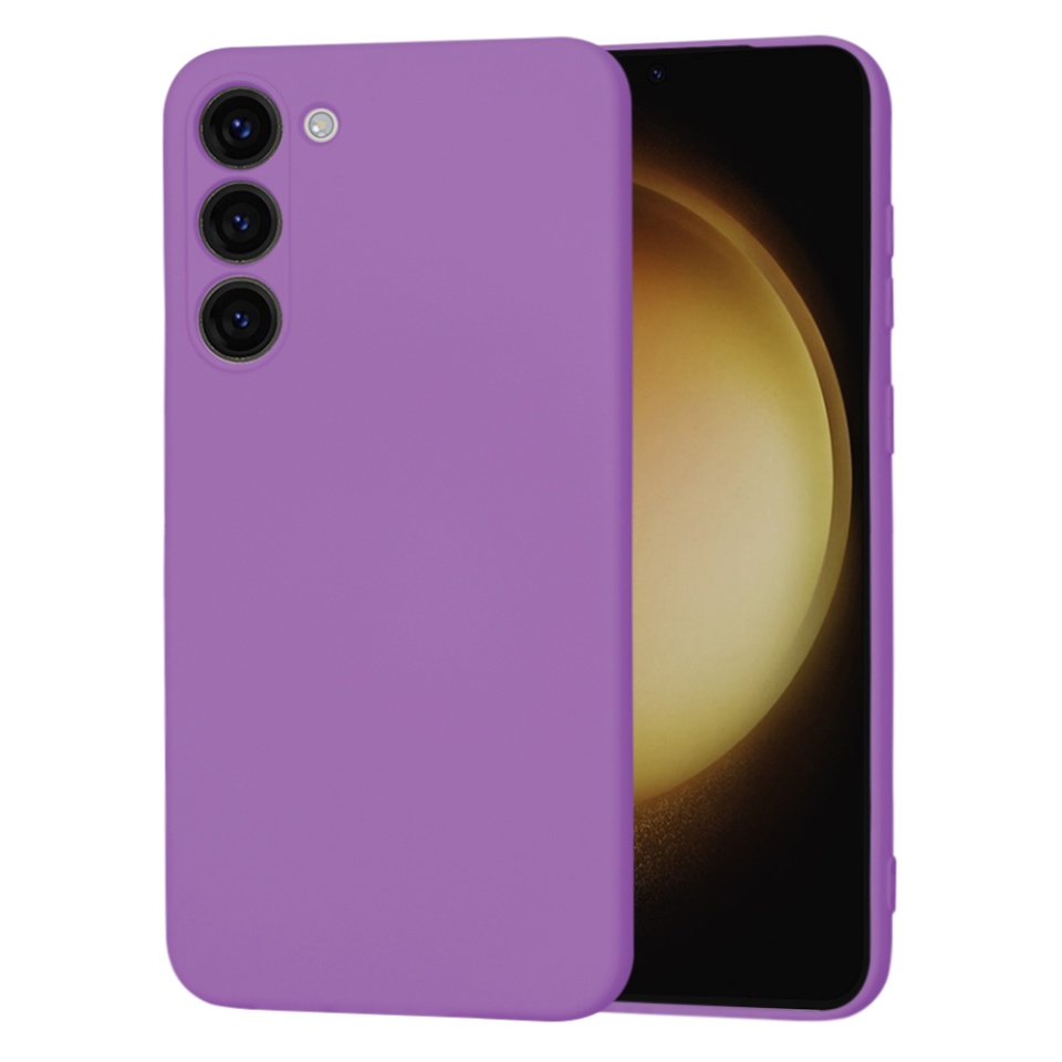 Husa pentru Samsung Galaxy S23 Plus din Silicon Catifelat, Protectie Premium, Skyddar SoftElegance MagSafe - Mov