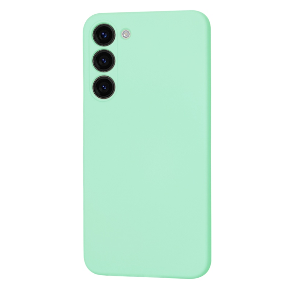 Husa pentru Samsung Galaxy S23 Plus din Silicon Catifelat, Protectie Premium, Skyddar SoftElegance MagSafe - Verde deschis - 2 | YEO