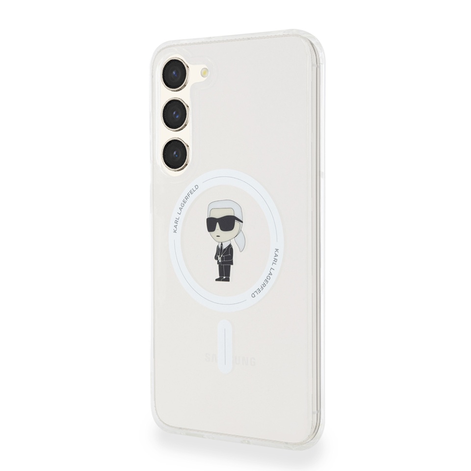 Husa pentru Samsung Galaxy S23 Plus, Karl Lagerfeld, IML MagSafe, Transparenta - 3 | YEO