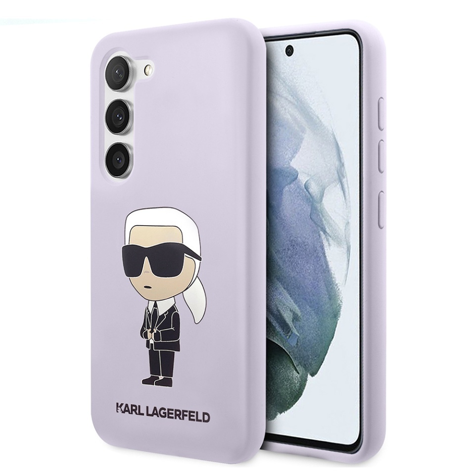 Husa pentru Samsung Galaxy S23 Plus, Silicone, Karl Lagerfeld, Mov