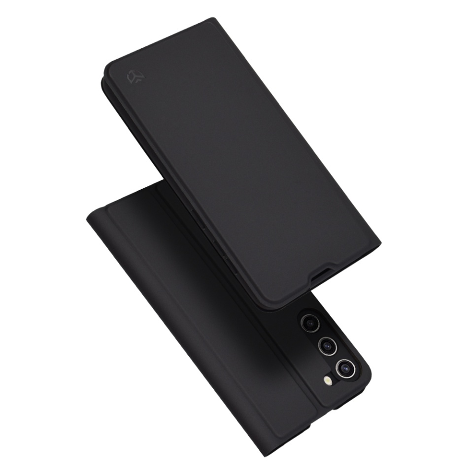 Husa pentru Samsung Galaxy S23 Plus, SKYDDAR INNOVATION, Magskin Book, tip Carte cu Portofel Interior, set cu sticker, Negru