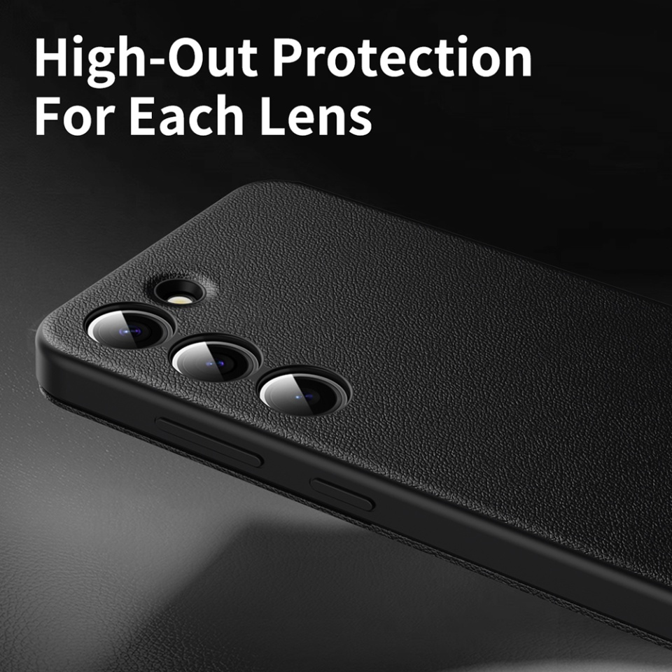 Husa pentru Samsung Galaxy S23 Plus tip carte, Skyddar, cu portofel si SmartView, Premium, set cu sticker, Negru - 2 | YEO