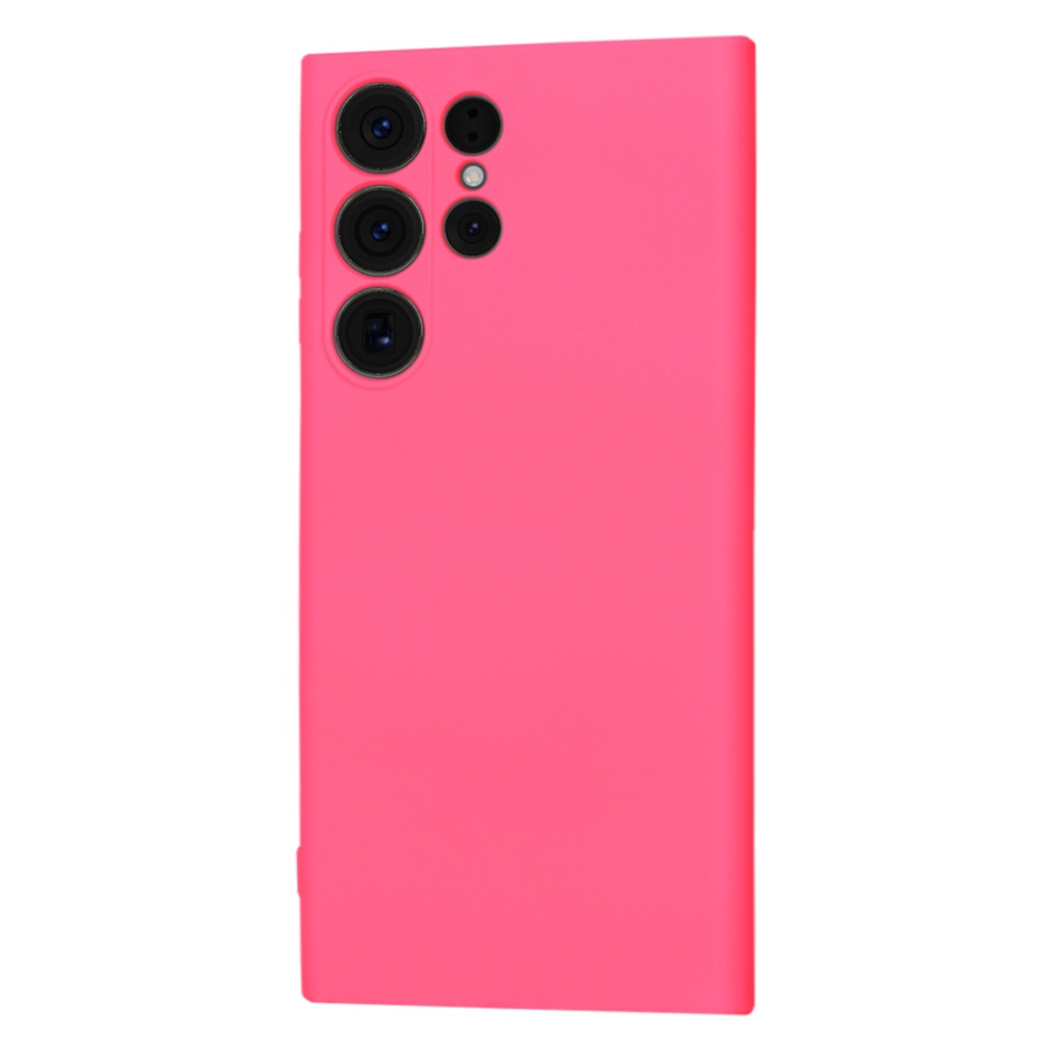 Husa pentru Samsung Galaxy S23 Ultra din Silicon Catifelat, Protectie Premium, Skyddar SoftElegance MagSafe - Fucsia - 2 | YEO