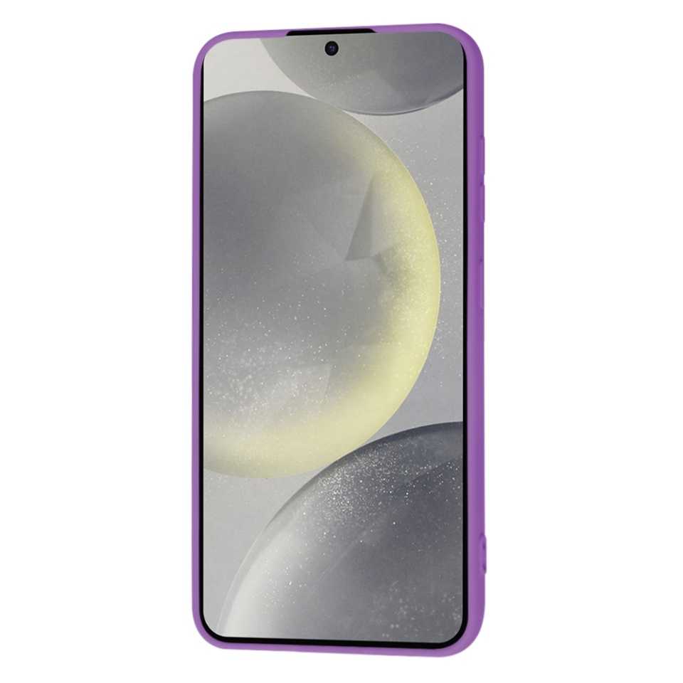 Husa pentru Samsung Galaxy S24 din Silicon Catifelat, Protectie Premium, Skyddar SoftElegance MagSafe - Mov - 1 | YEO