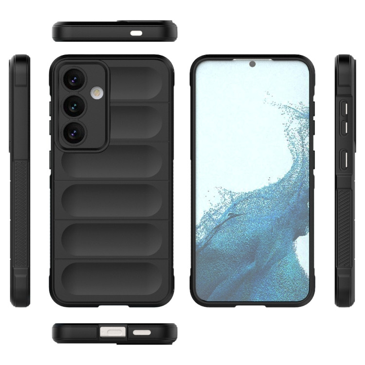 Husa pentru Samsung Galaxy S24 Plus eleganta, din silicon mat, SKDR Vogue - Negru - 1 | YEO