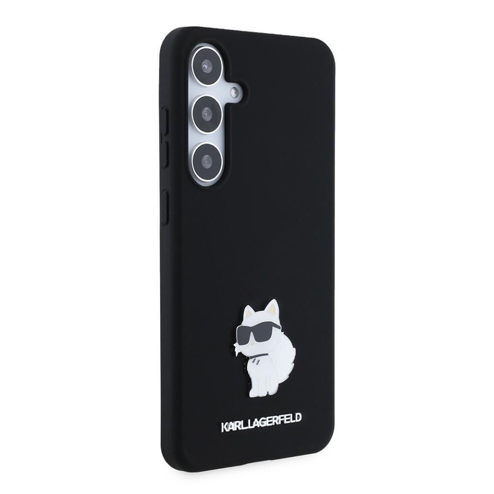 Husa pentru Samsung Galaxy S24 Plus, Silicone, Karl Lagerfeld, Negru - 2 | YEO