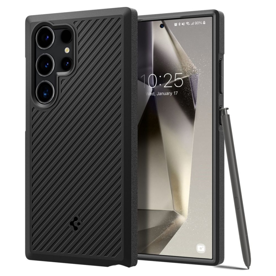 Husa pentru Samsung Galaxy S24 Ultra, Spigen Core Armor - Negru