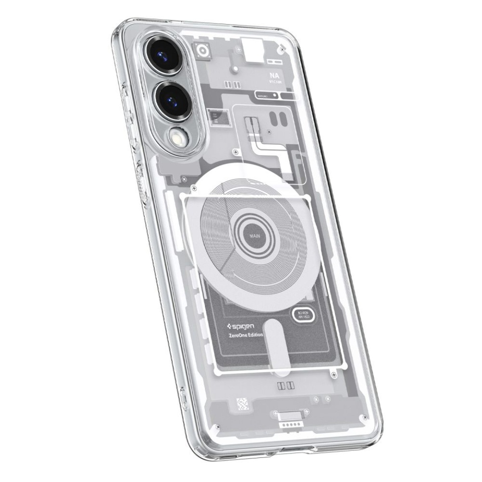 Husa pentru Samsung Galaxy S25 Edge, Ultra Hybrid Zero One - Alb - 3 | YEO