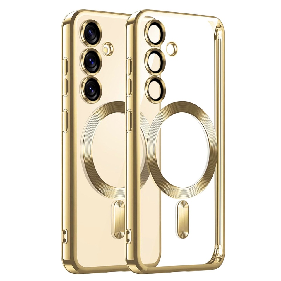 Husa pentru Samsung Galaxy S25 Plus cu Magsafe integrat, SKYDDAR Luxury Shield - Auriu